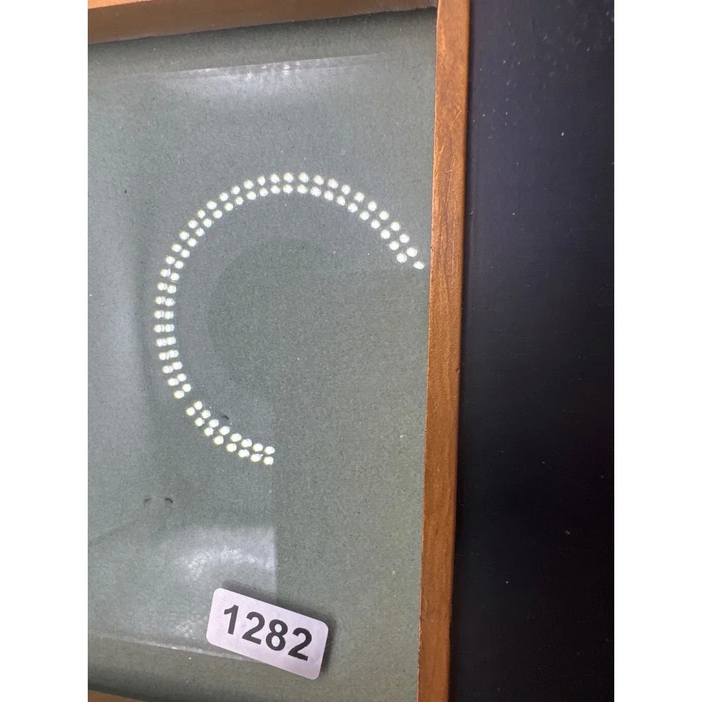 Vintage Black and Gold Regency Style Picture Frame with Rope Corner Accents
